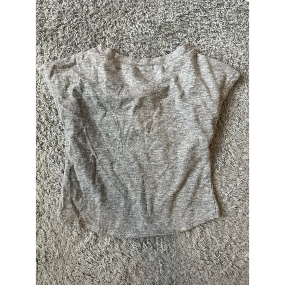 Nike Girls Graphic Swoosh T-Shirt Toddler Grey Pink Glitter Logo Tee